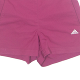 ADIDAS Climalite Womens Sports Shorts Pink UK 10 W26