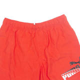 PUMA Mesh Lined Sport Mens Swimming Shorts Red L W32