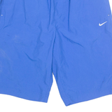 NIKE Mesh Lined Sports Mens Swimming Shorts Blue L W30