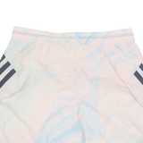 ADIDAS Mesh Lined Sports Mens Swimming Shorts Pink Crazy Pattern M W30