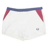 FRED PERRY Womens Sports Shorts Cream 90s M W32
