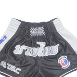 MACKEREL Muay Thai Middleton Mens Sports Shorts Black XS W20