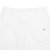NIKE Womens Sports Shorts White UK 18 W32