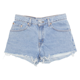 LEVI'S Cut Off Womens Denim Shorts Blue 90s S W27