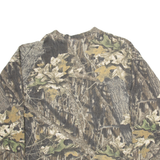 SASKWATCH Mossy Oak Mens T-Shirt Green Long Sleeve 2XL