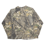 SASKWATCH Mossy Oak Mens T-Shirt Green Long Sleeve 2XL