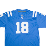 NFL Mens Football Shirt Jersey Blue USA V-Neck Nylon 2XL