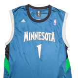 ADIDAS Minnesota Mens Vest Blue Sleeveless USA Nylon XL
