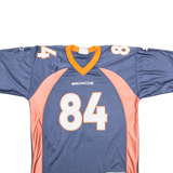 STARTER Broncos Mens Football Shirt Jersey Blue USA V-Neck Nylon L