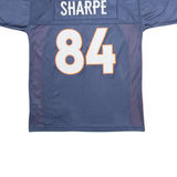 STARTER Broncos Mens Football Shirt Jersey Blue USA V-Neck Nylon L