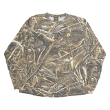 SCENT BLOCKER Mens T-Shirt Brown Long Sleeve XL