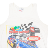 COMPETITORS VIEW Dover Downs Mens Vest White Sleeveless USA L
