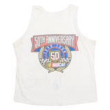 COMPETITORS VIEW Dover Downs Mens Vest White Sleeveless USA L