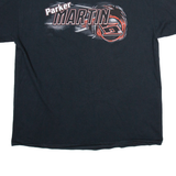 GILDAN Racing Mens T-Shirt Black USA XL