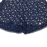 SUPERDRY Womens Casual Shorts Blue Geometric S W28