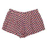 GAP Womens Casual Shorts Red Geometric UK 18 W36