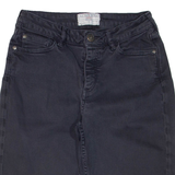 FAT FACE Womens Denim Shorts Grey UK 8 W24