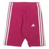ADIDAS Womens Sports Shorts Pink Slim XS W22