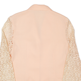 CETIN Lace Sleeves Womens Blazer Jacket Pink 90s M