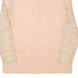 CETIN Lace Sleeves Womens Blazer Jacket Pink 90s M