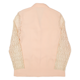 CETIN Lace Sleeves Womens Blazer Jacket Pink 90s M