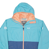 JACK WOLFSKIN Boys Rain Jacket Blue Hooded XL