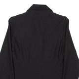 Womens Blazer Jacket Black 90s Striped UK 10