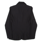Womens Blazer Jacket Black 90s Striped UK 10