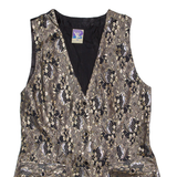 YESSICA Womens Blazer Waistcoat Black Floral S