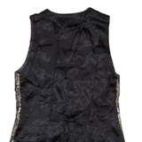 YESSICA Womens Blazer Waistcoat Black Floral S