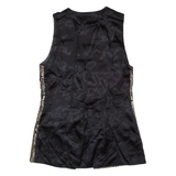 YESSICA Womens Blazer Waistcoat Black Floral S