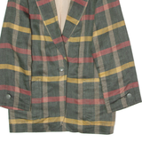 JOSEPH JANARD Womens Blazer Jacket Green Linen Check UK 8