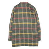 JOSEPH JANARD Womens Blazer Jacket Green Linen Check UK 8
