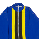 MERCEDES-BENZ Mens Windbreaker Jacket Blue Nylon 90s Striped M