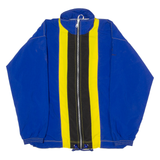 MERCEDES-BENZ Mens Windbreaker Jacket Blue Nylon 90s Striped M