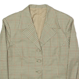 Womens Blazer Jacket Green Check M