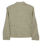 Womens Blazer Jacket Green Check M