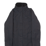 JACK WOLFSKIN Womens Parka Coat Black UK 6