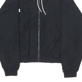 AIR JORDAN Loose Fit Mens Windbreaker Jacket Black Hooded S