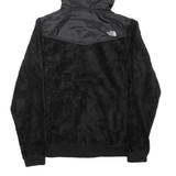 THE NORTH FACE Womens Fleece Jacket Black Hooded L