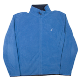 NAUTICA Mens Fleece Jacket Blue L
