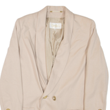 PIERRETTE.B Womens Blazer Jacket Beige Wool M
