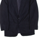 Mens Blazer Jacket Blue Wool M