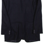 Mens Blazer Jacket Blue Wool M