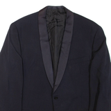 Mens Blazer Jacket Blue L