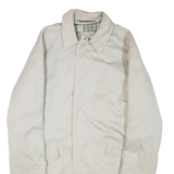 WIND OR RAIN Belted Mens Trench Jacket Cream L
