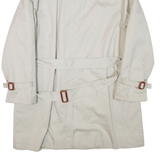 WIND OR RAIN Belted Mens Trench Jacket Cream L