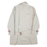 WIND OR RAIN Belted Mens Trench Jacket Cream L
