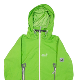 JACK WOLFSKIN Womens Jacket Green Hooded UK 8