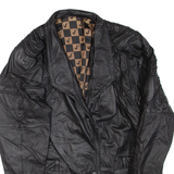 Womens Jacket Black Faux Leather L